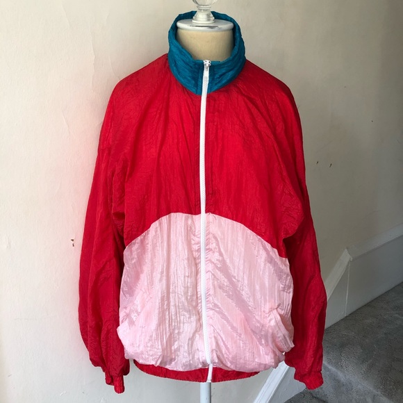 Vintage Fozy Colorblock Swishy 80s/90s Windbreaker
